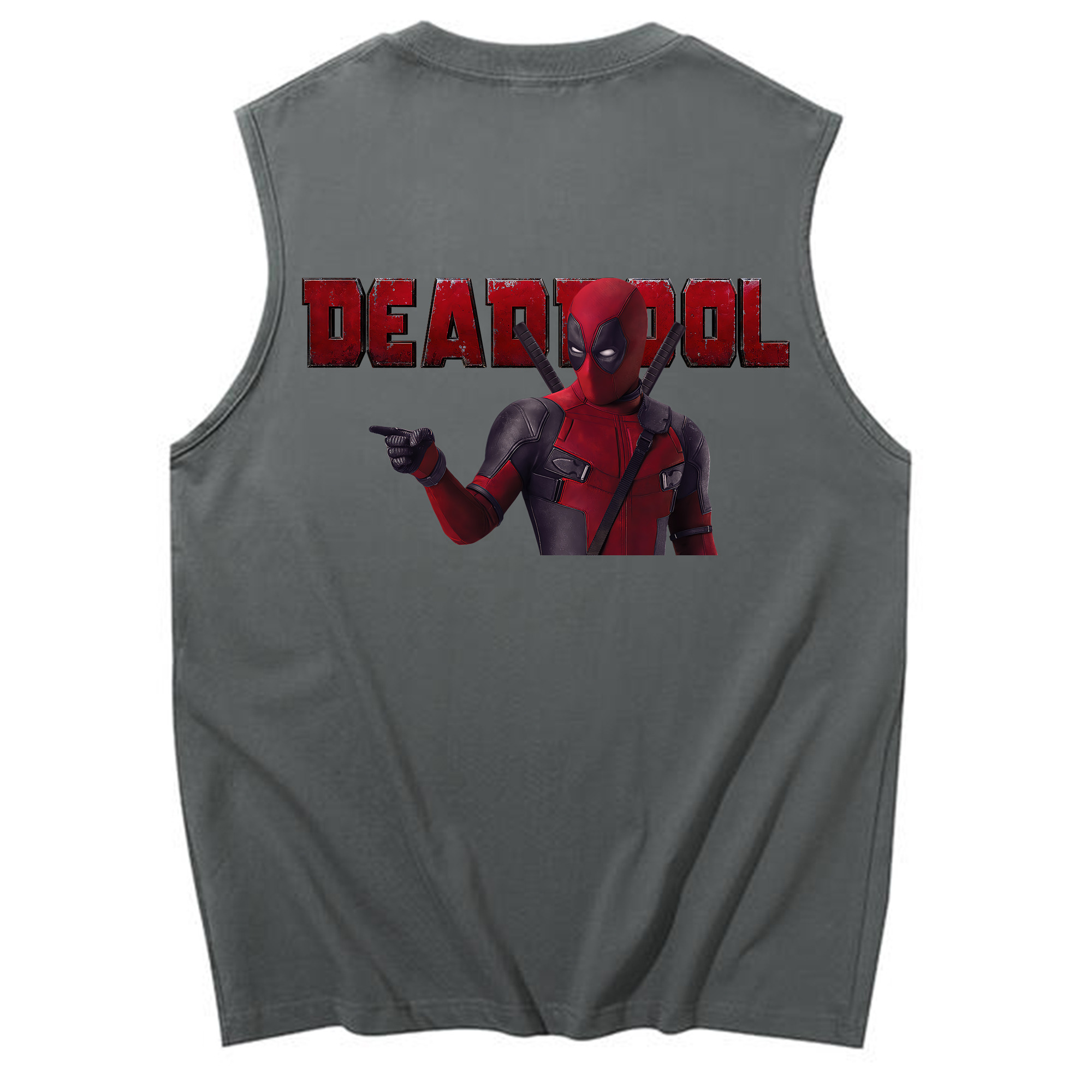 （画像用） Deadpool デッドプール コットン100％タンクトップ（背面プリント）
